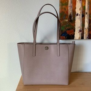 Michael Kors Rivington Large Grey Leather Tote